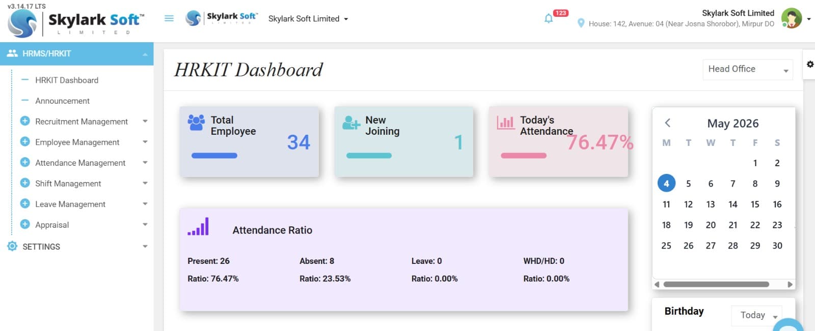 HRKIT Main Dashboard